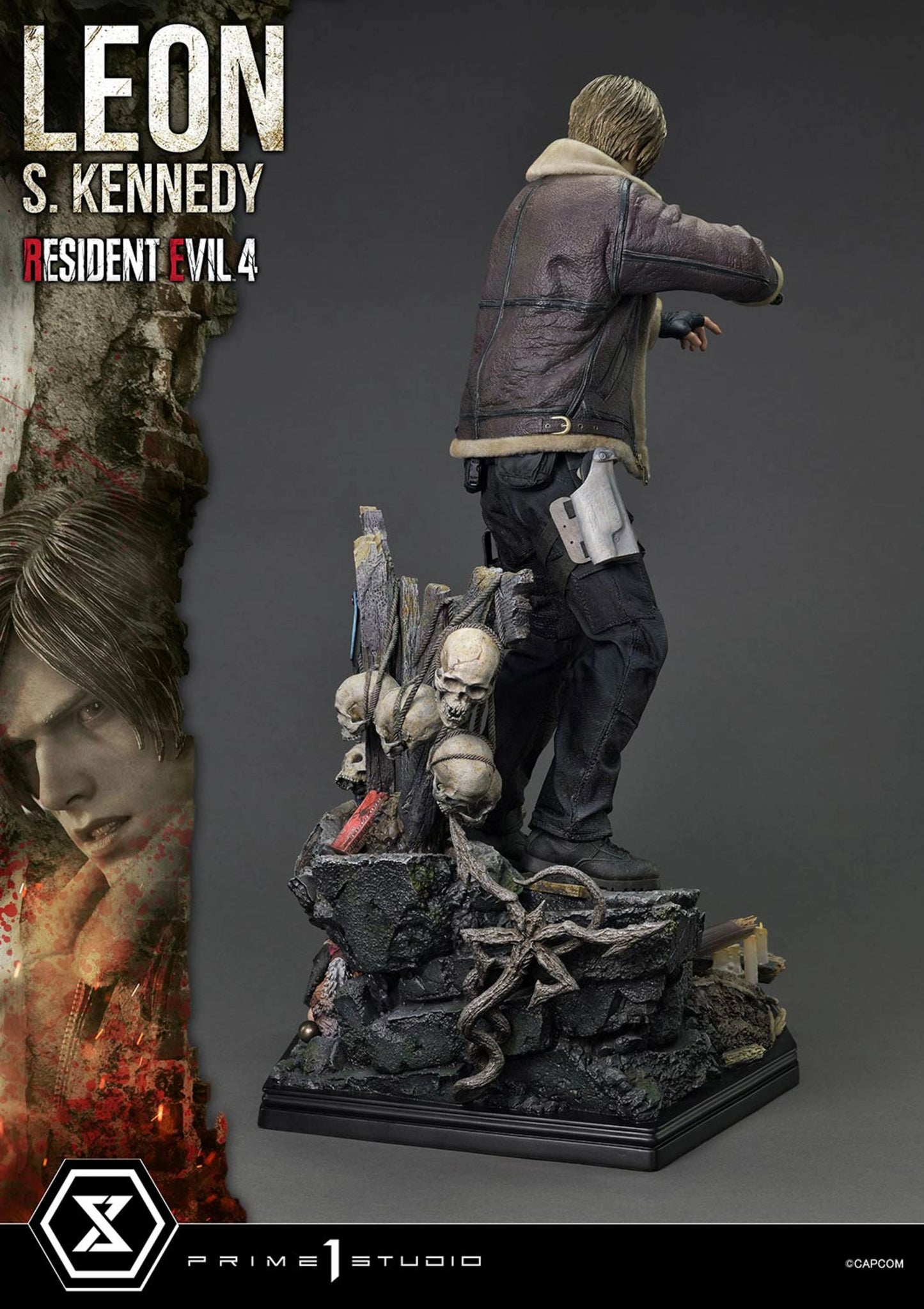 PRIME 1 STUDIO ULTIMATE PREMIUM MASTERLINE RESIDENT EVIL 4 LEON S. KENNEDY BONUS VERSION - UPMRE4-01S(PRE-ORDER)