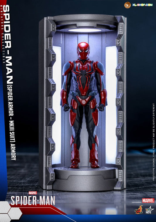 HOT TOYS MARVEL SPIDER MAN LED LIGHT UP FUNCTION SPIDER ARMOR MK III SUIT - VGMC006 - Anotoys Collectibles