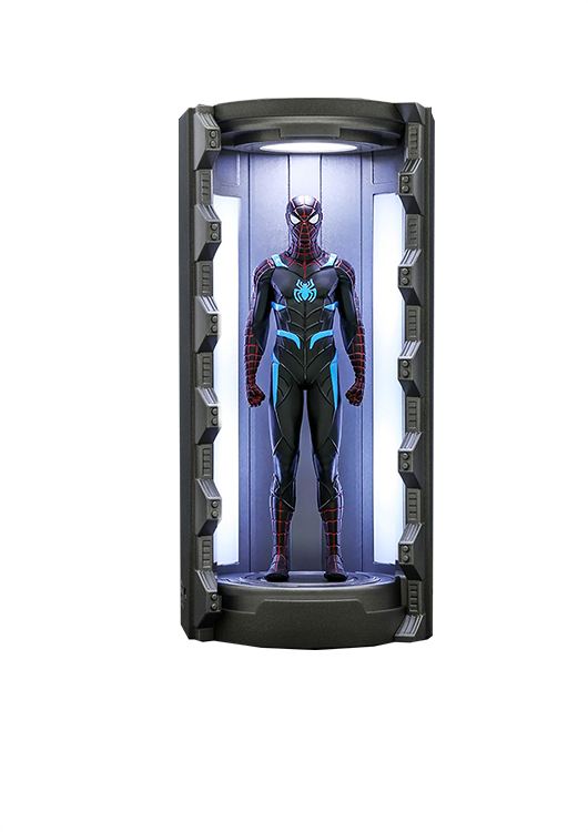 HOT TOYS MARVEL SPIDERMAN SECRET WAR SUIT ARMORY MINIATURE COLLECTIBLE 1/12 VGMC016