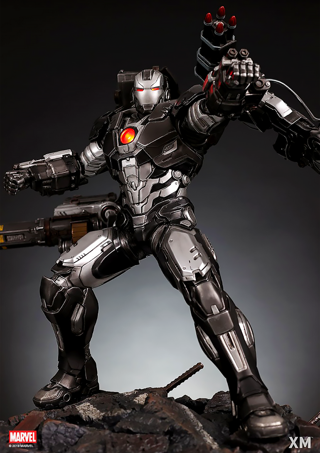 XM STUDIOS MARVEL WAR MACHINE (XM 'WAR TANK' EXCLUSIVE) VER B 1/4 SCALE - Anotoys Collectibles