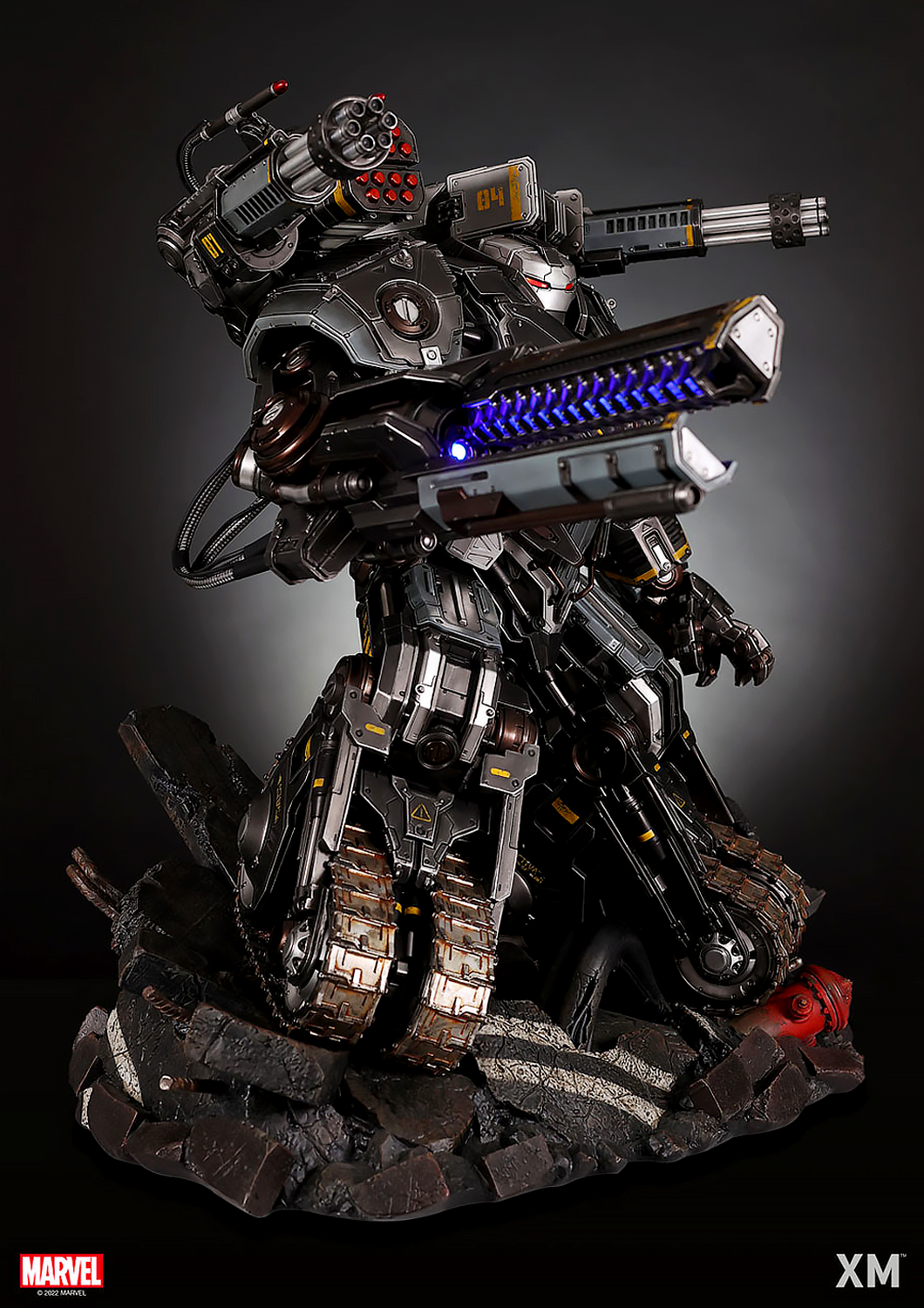 XM STUDIOS MARVEL WAR MACHINE (XM 'WAR TANK' EXCLUSIVE) VER B 1/4 SCALE - Anotoys Collectibles