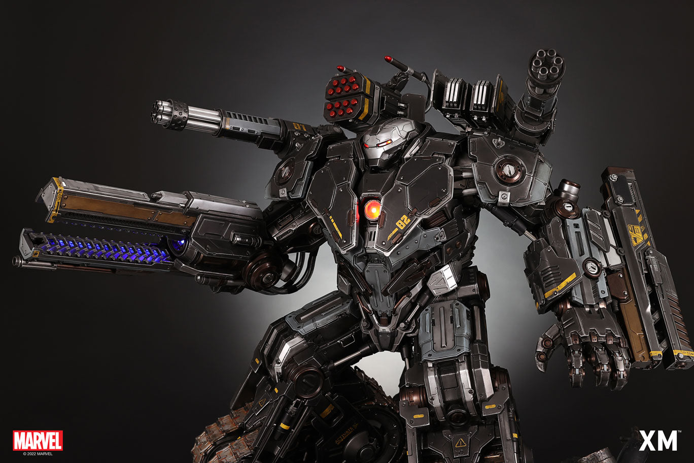 XM STUDIOS MARVEL WAR MACHINE (XM 'WAR TANK' EXCLUSIVE) VER B 1/4 SCALE - Anotoys Collectibles