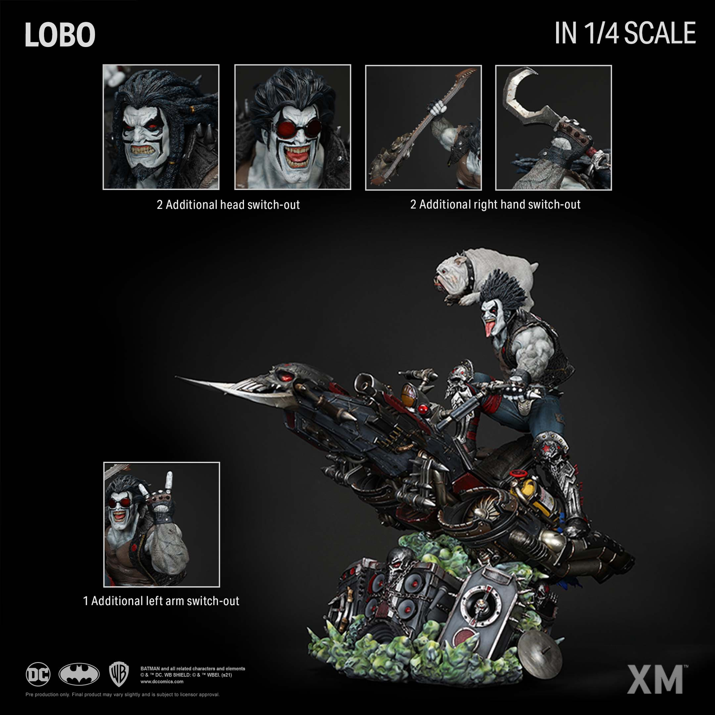 XM STUDIOS JUSTICE LEAGUE CLASSIC - LOBO 1/4 SCALE XM150001MSG