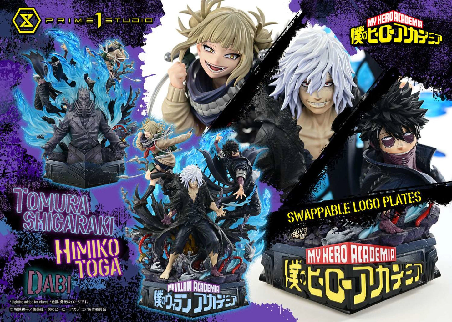 PRIME 1 STUDIO ULTIMATE PREMIUM MASTERLINE MY HERO ACADEMIA TOMURA SHIGARAKI,DABI,HIMIKO TOGA 1/4 SCALE(PRE-ORDER)