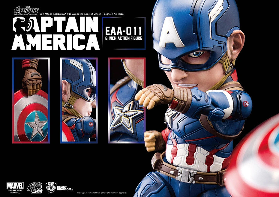 BEAST KINGDOM EGG ATTACK CAPTAIN AMERICA - EAA-011 - Anotoys Collectibles