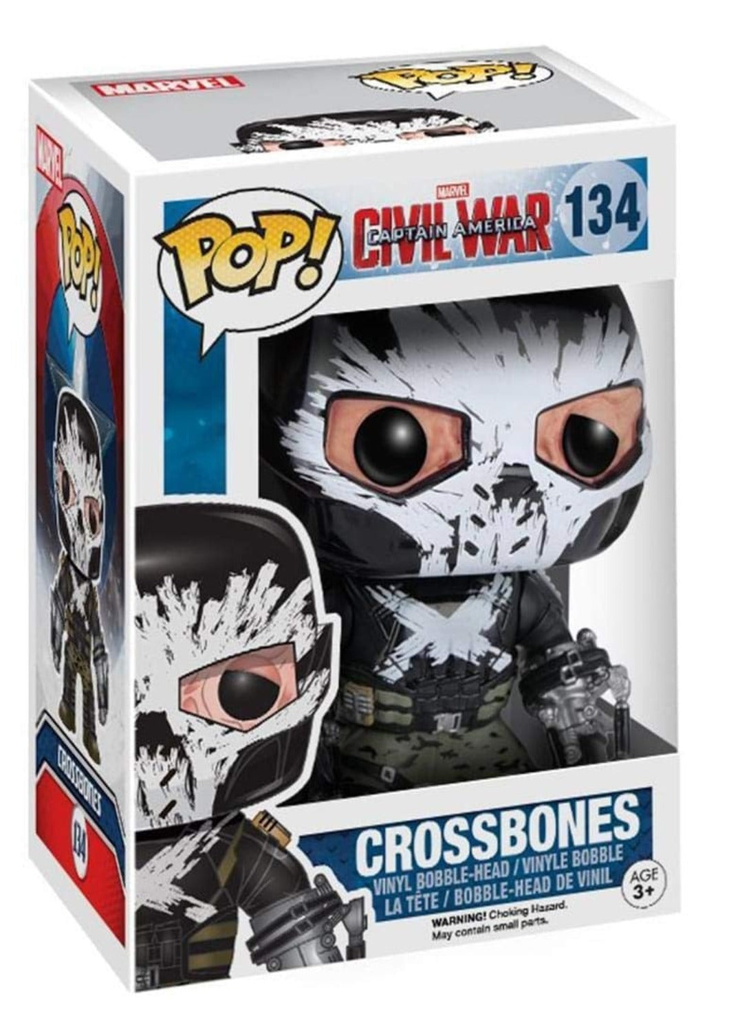 FUNKO POP MARVEL CROSSBONES 134 CAPTAIN AMERICA CIVIL WAR AVENGERS - Anotoys Collectibles