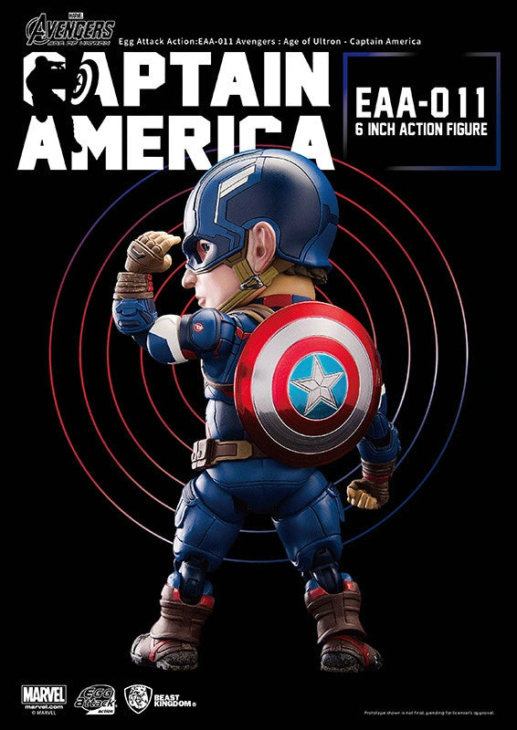 BEAST KINGDOM EGG ATTACK CAPTAIN AMERICA - EAA-011 - Anotoys Collectibles