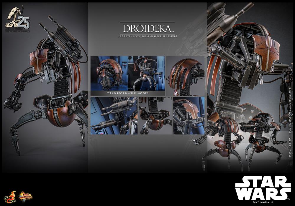 HOT TOYS STAR WARS: THE PHANTOM MENACE - 1/6TH SCALE DROIDEKA COLLECTIBLE FIGURE - MMS755