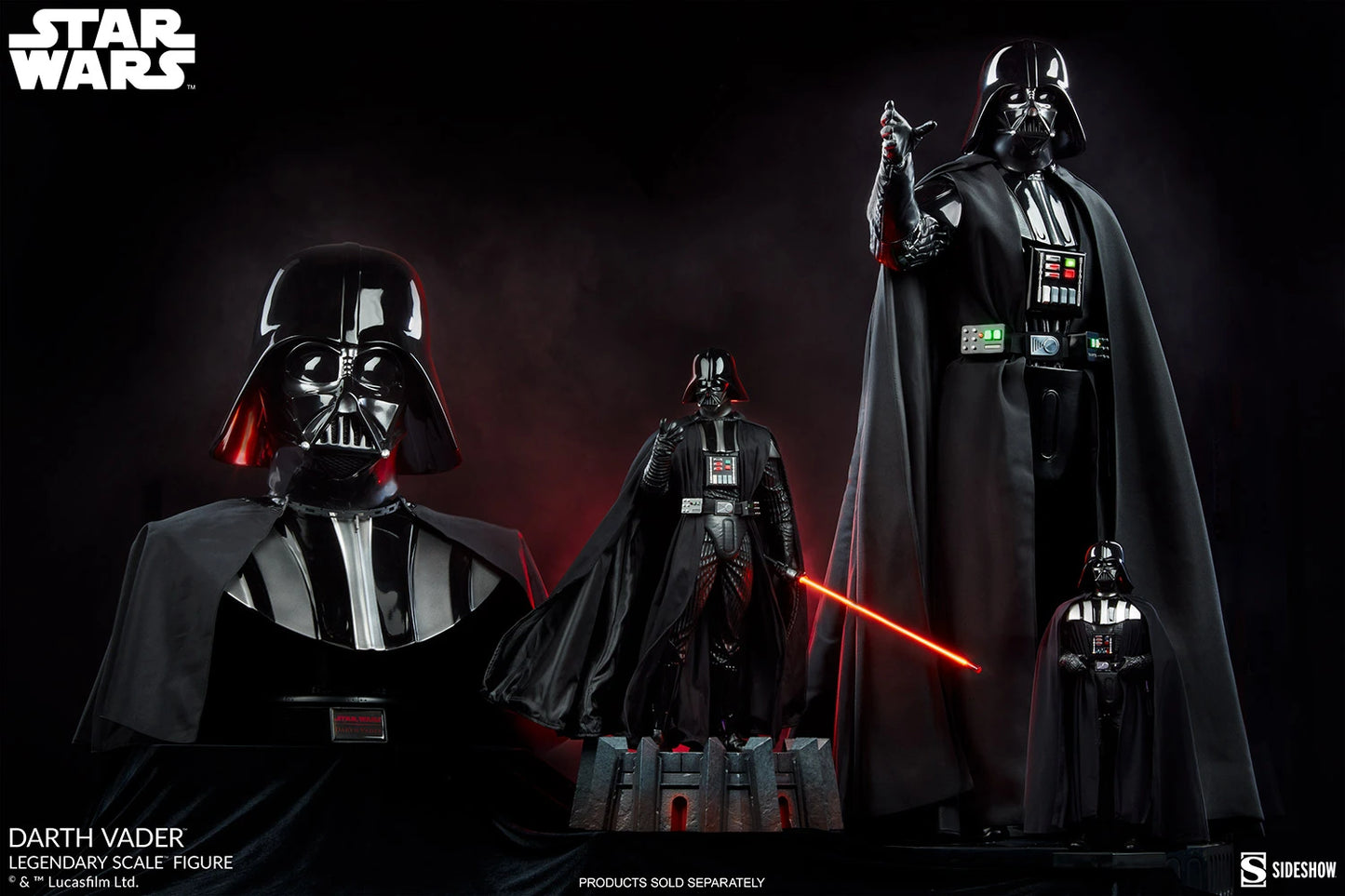 SIDESHOW DARTH VADER LEGENDARY 1/2 Scale - 400103 - Anotoys Collectibles