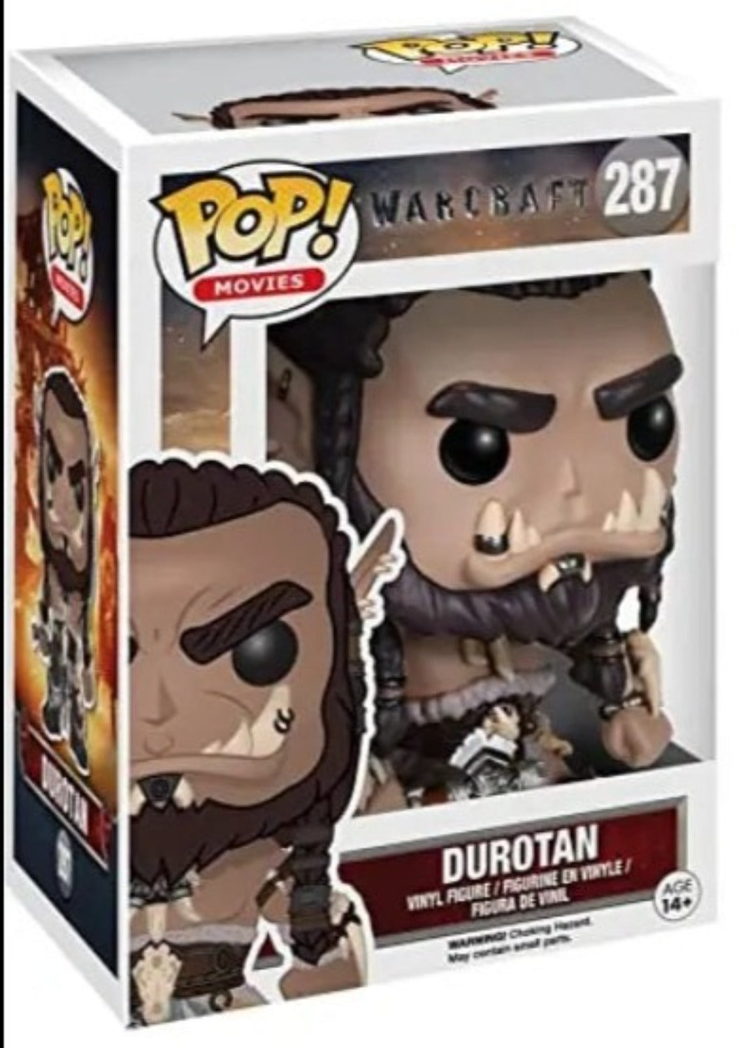 FUNKO POP - DUROTAN - WARCRAFT MOVIES - VINYL FIGURE #287 - Anotoys Collectibles