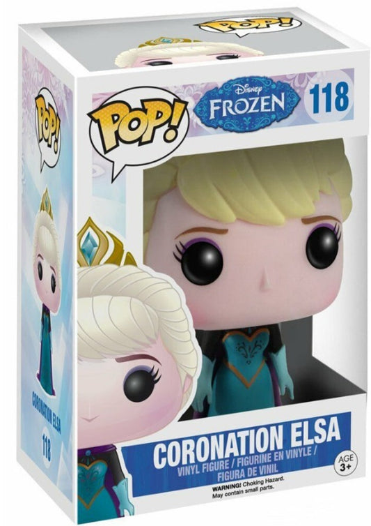 FUNKO POP! DISNEY FROZEN ELSA CORONATION #118 VINYL FIGURE - Anotoys Collectibles