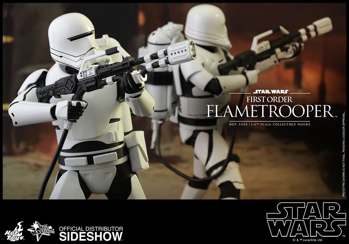 HOT TOYS STAR WARS EPISODE VII: THE FORCE AWAKENS - FIRST ORDER FLAME TROOPER 1/6 MMS326 - Anotoys Collectibles