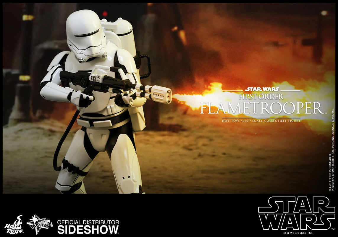 HOT TOYS STAR WARS EPISODE VII: THE FORCE AWAKENS - FIRST ORDER FLAME TROOPER 1/6 MMS326 - Anotoys Collectibles