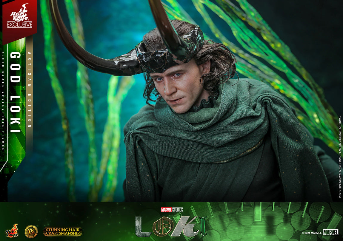 HOT TOYS MARVEL'S 1/6TH SCALE GOD LOKI COLLECTIBLE FIGURE (ARTISAN HOT TOYS MARVEL'S 1/6TH SCALE GOD LOKI COLLECTIBLE FIGURE (ARTISAN