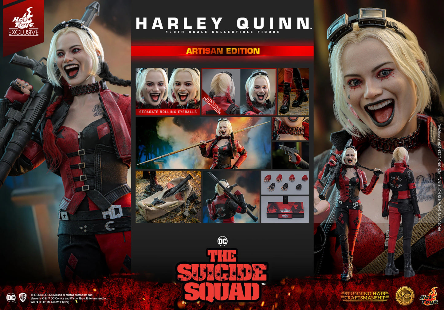 HOT TOYS DC THE SUICIDE SQUAD - HARLEY QUINN ARTISAN EDITION MMS773AE