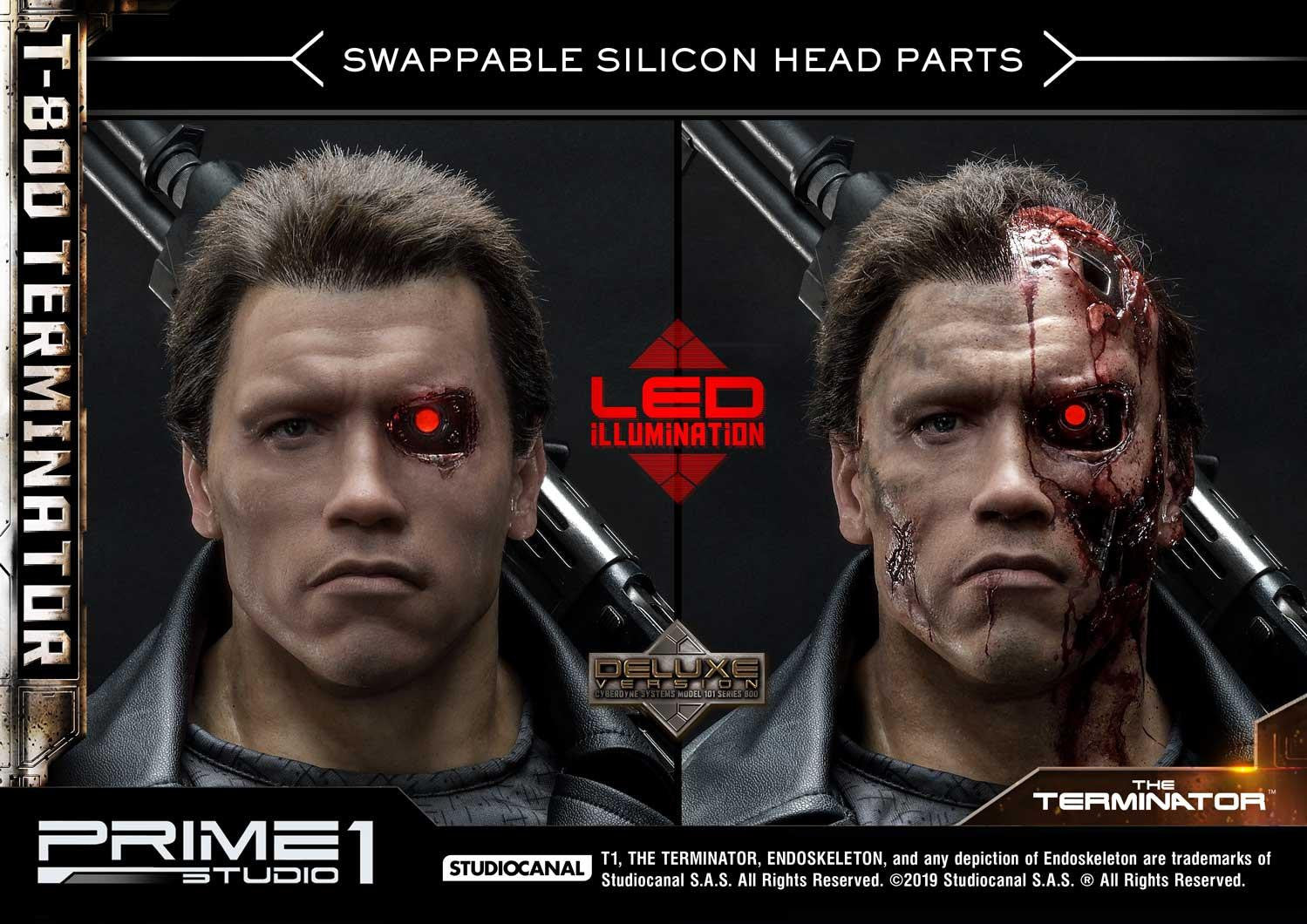 PRIME 1 STUDIO T-800 TERMINATOR DELUXE VERSION 1/2 HDMMBLT1-02DX - Anotoys Collectibles