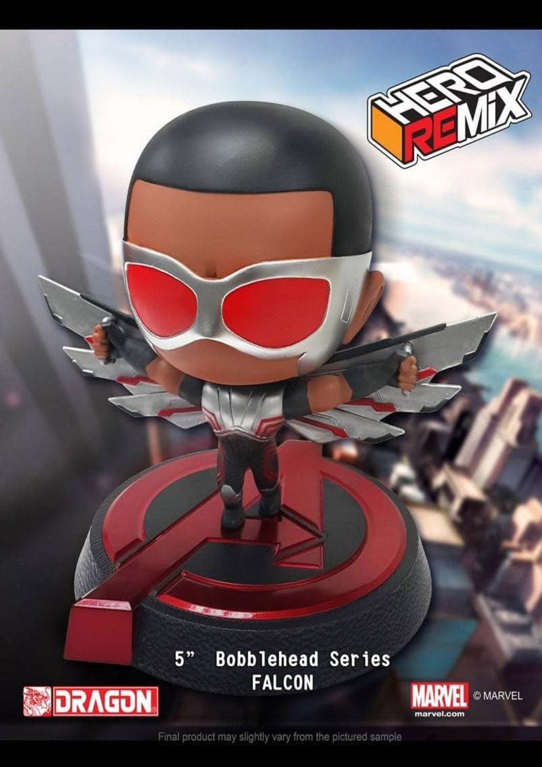 DRAGON MARVEL FALCON BOBBLEHEAD HERO REMIX - #36034 - Anotoys Collectibles