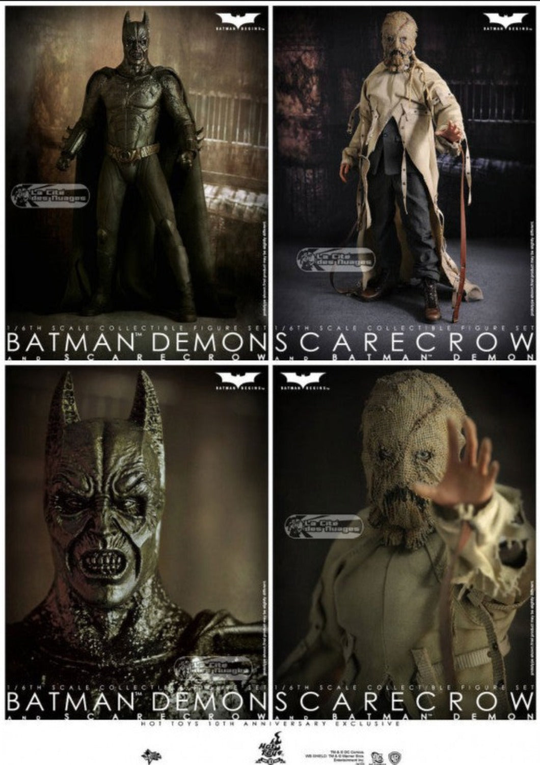 HOT TOYS BATMAN BEGINS: BATMAN DEMON AND SCARECROW - MMS140 - Anotoys Collectibles