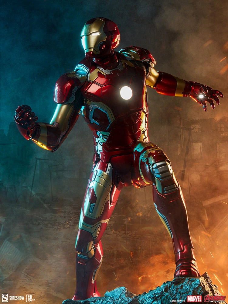 SIDESHOW IRON MAN MARK 43 - MARK XLIII STATUE 3003532 - Anotoys Collectibles