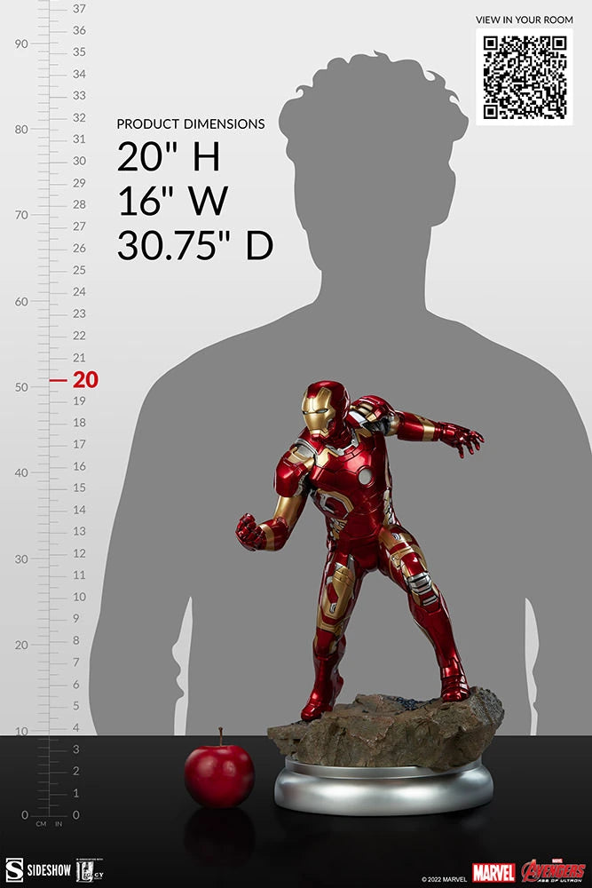 SIDESHOW IRON MAN MARK 43 - MARK XLIII STATUE 3003532 - Anotoys Collectibles