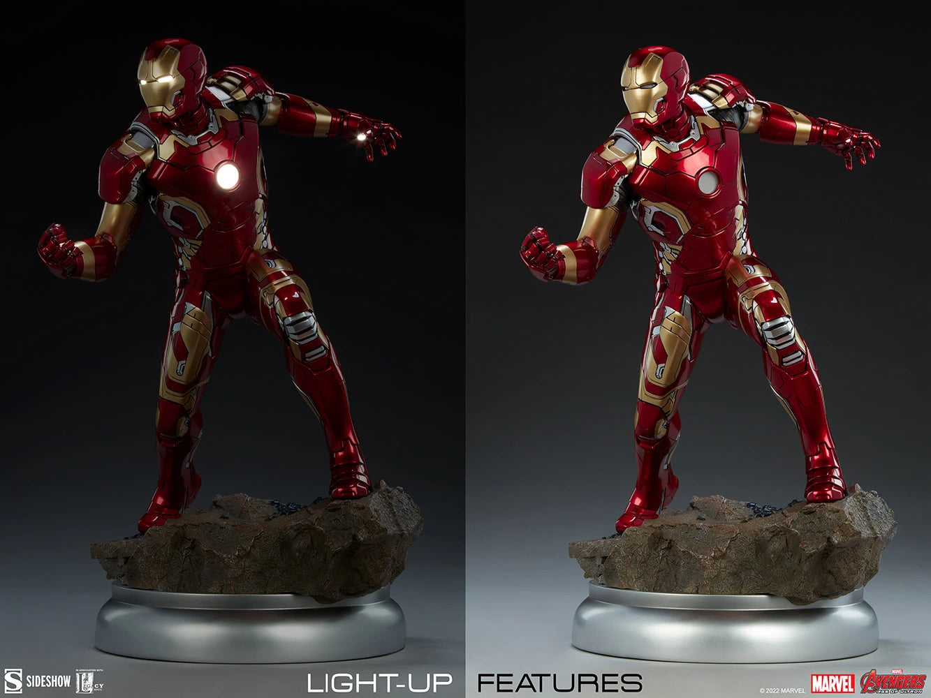 SIDESHOW IRON MAN MARK 43 - MARK XLIII STATUE 3003532 - Anotoys Collectibles