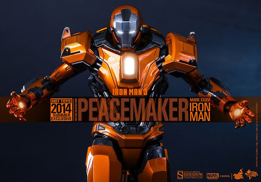 HOT TOYS MARVEL IRON MAN 3 : IRON MAN MARK XXXVI PEACEMAKER (EXCLUSIVE EDITION) - MMS258 - Anotoys Collectibles