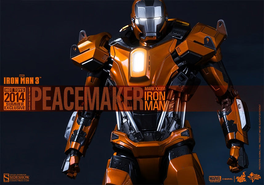 HOT TOYS MARVEL IRON MAN 3 : IRON MAN MARK XXXVI PEACEMAKER (EXCLUSIVE EDITION) - MMS258 - Anotoys Collectibles