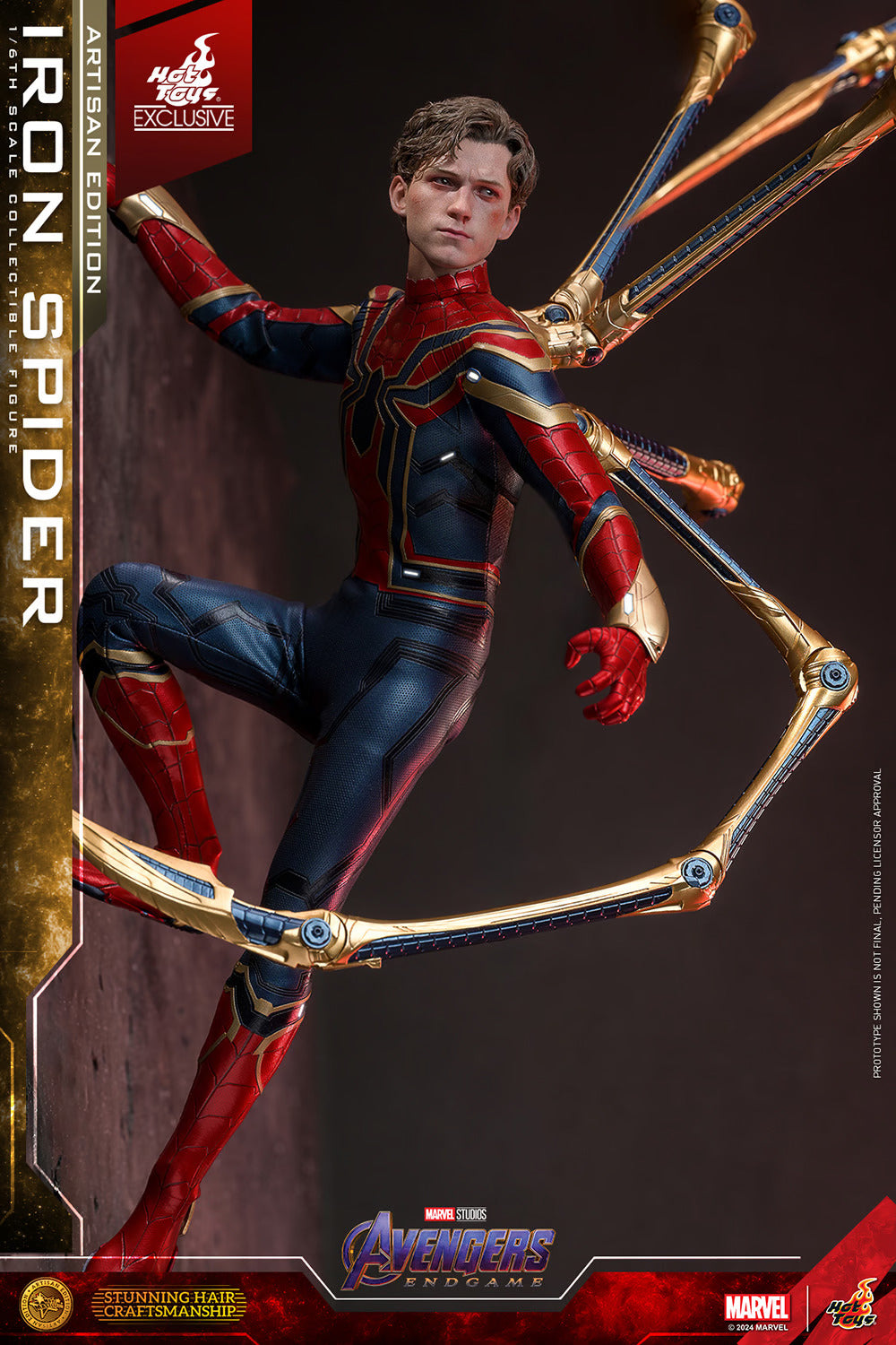 HOT TOYS MARVEL’S AVENGERS: ENDGAME - 1/6TH SCALE IRON SPIDER COLLECTIBLE FIGURE (ARTISAN EDITION）- MMS761AE