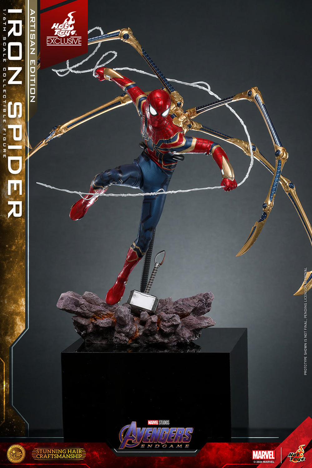 HOT TOYS MARVEL’S AVENGERS: ENDGAME - 1/6TH SCALE IRON SPIDER COLLECTIBLE FIGURE (ARTISAN EDITION）- MMS761AE