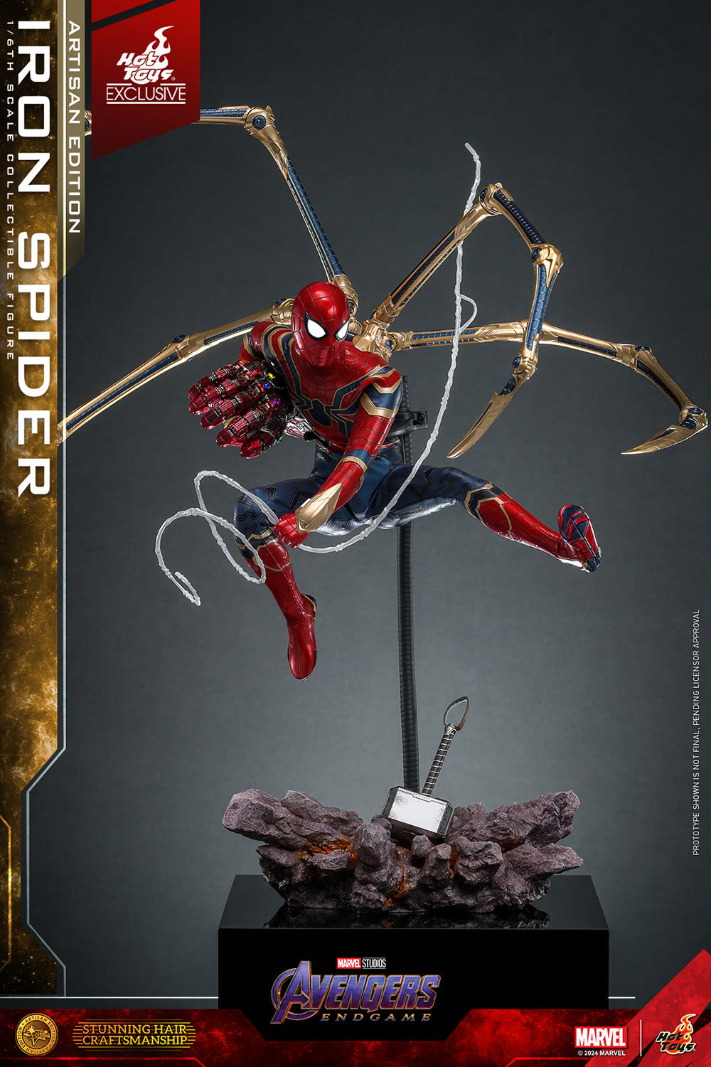 HOT TOYS MARVEL’S AVENGERS: ENDGAME - 1/6TH SCALE IRON SPIDER COLLECTIBLE FIGURE (ARTISAN EDITION）- MMS761AE