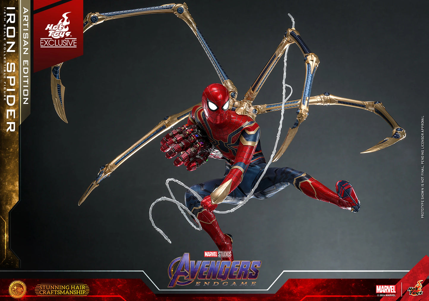 HOT TOYS MARVEL’S AVENGERS: ENDGAME - 1/6TH SCALE IRON SPIDER COLLECTIBLE FIGURE (ARTISAN EDITION）- MMS761AE