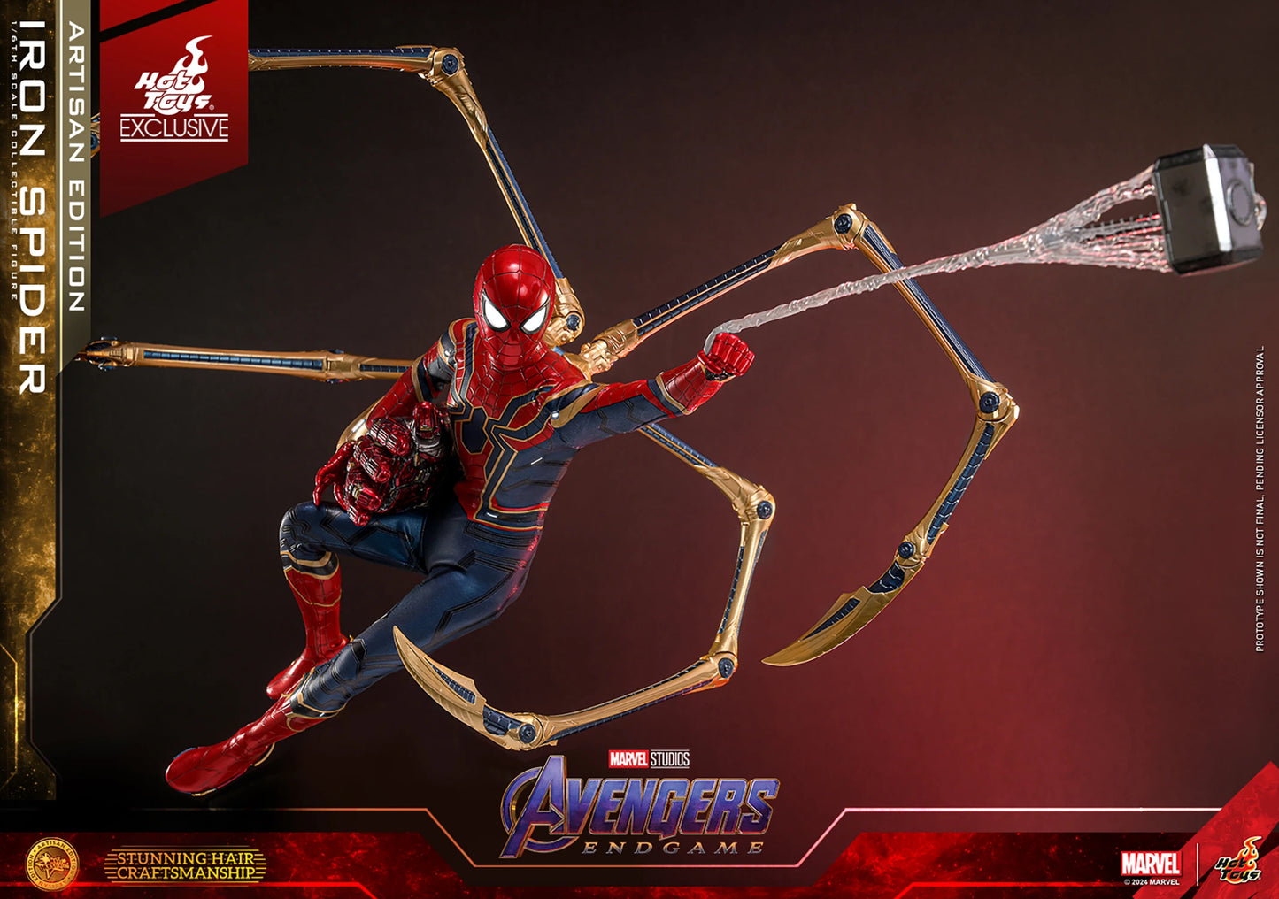 HOT TOYS MARVEL’S AVENGERS: ENDGAME - 1/6TH SCALE IRON SPIDER COLLECTIBLE FIGURE (ARTISAN EDITION）- MMS761AE