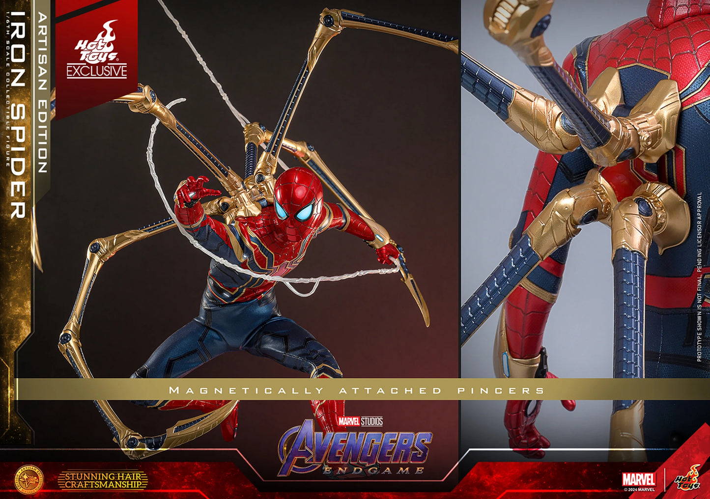 HOT TOYS MARVEL’S AVENGERS: ENDGAME - 1/6TH SCALE IRON SPIDER COLLECTIBLE FIGURE (ARTISAN EDITION）- MMS761AE