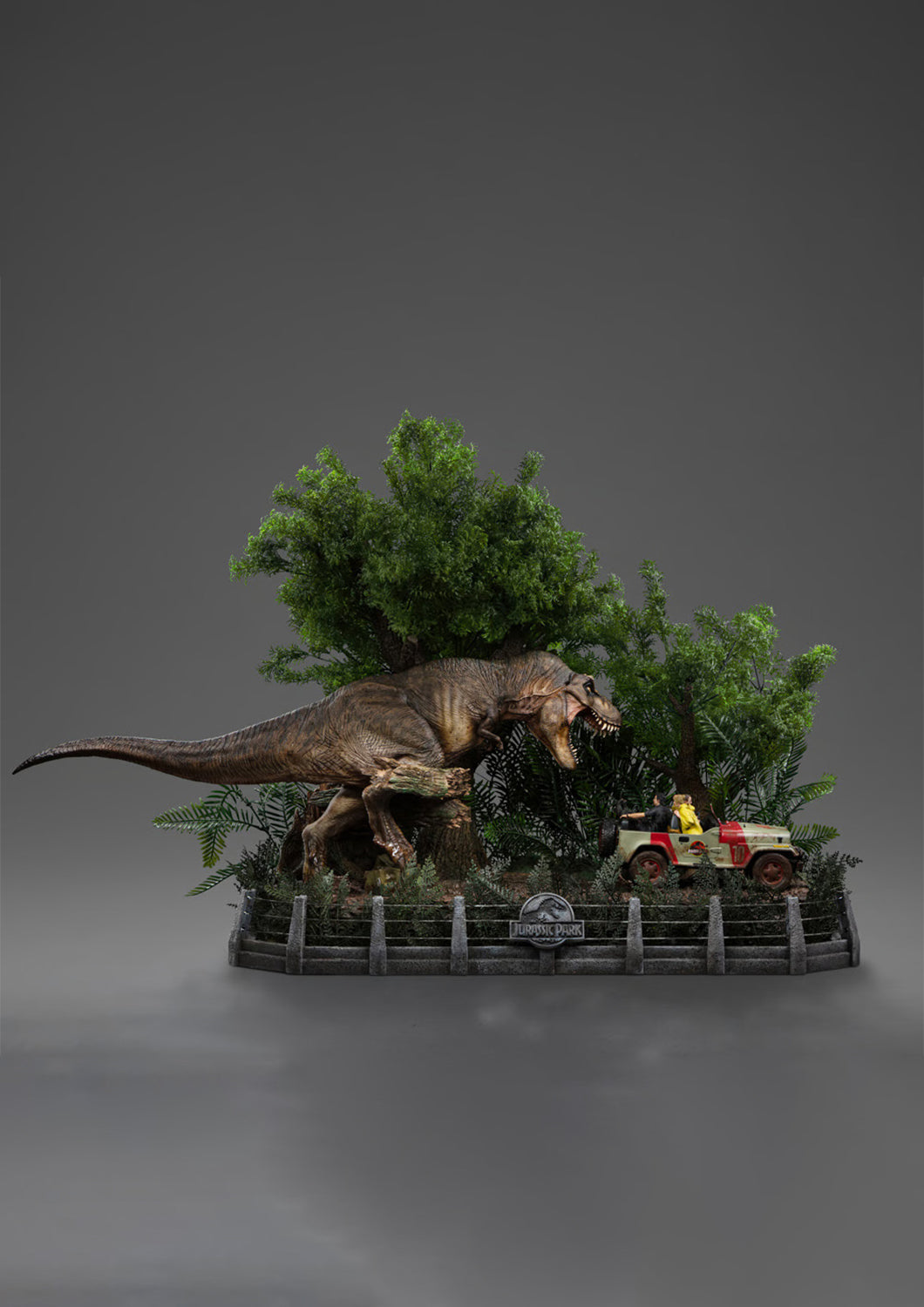 IRON STUDIOS  T-REX CHASE DEMI ART SCALE 1/20