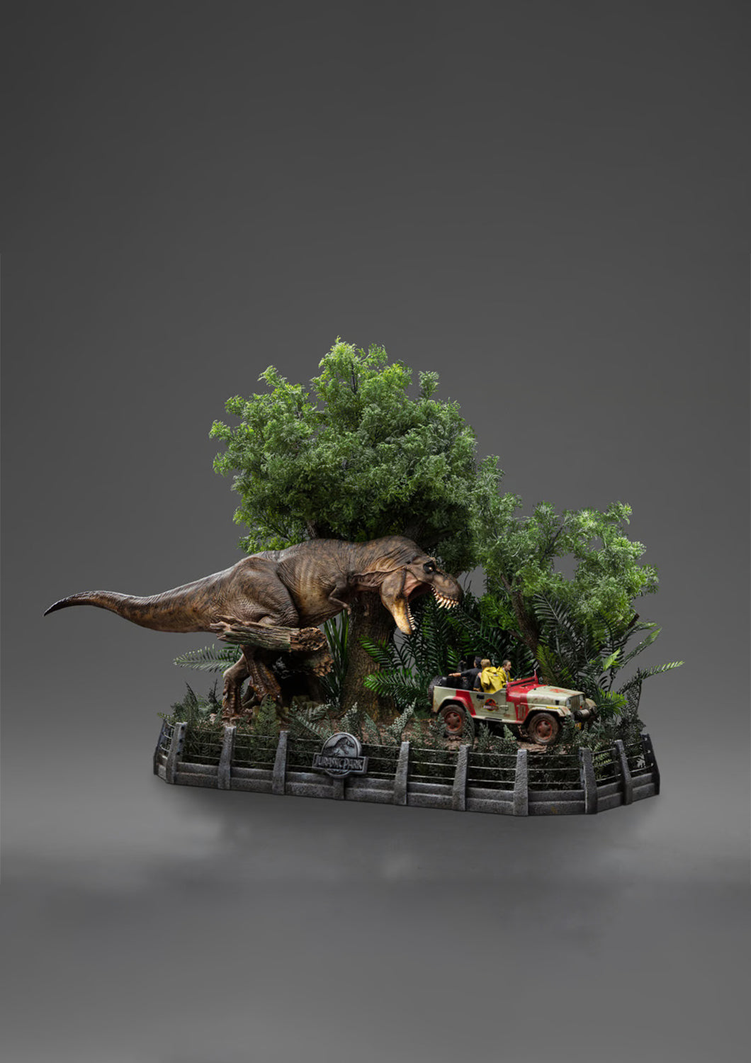 IRON STUDIOS  T-REX CHASE DEMI ART SCALE 1/20