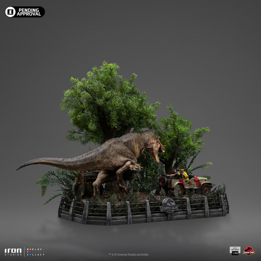 IRON STUDIOS  T-REX CHASE DEMI ART SCALE 1/20