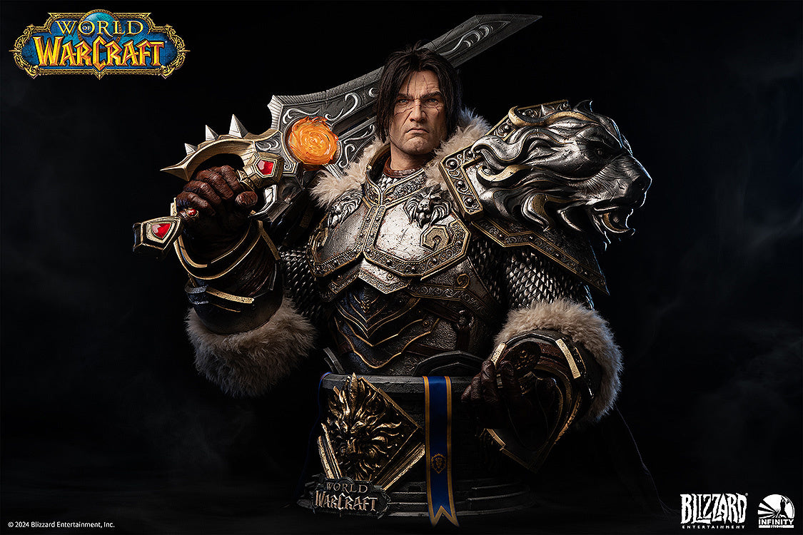 INFINITY STUDIO X BLIZZARD ENTERTAINMENT <WORLD OF WARCRAFT> VARIAN WRYNN LIFE SIZE BUST(PRE-ORDER)