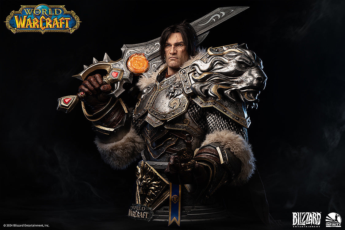 INFINITY STUDIO X BLIZZARD ENTERTAINMENT <WORLD OF WARCRAFT> VARIAN WRYNN LIFE SIZE BUST(PRE-ORDER)