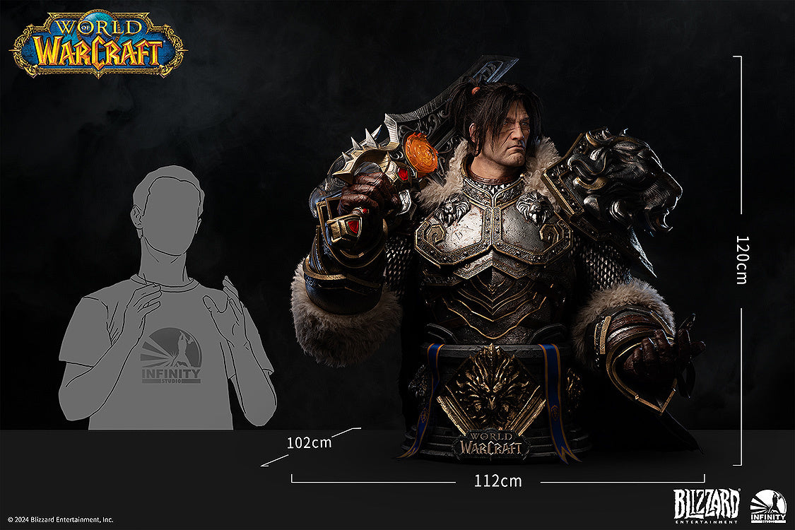 INFINITY STUDIO X BLIZZARD ENTERTAINMENT <WORLD OF WARCRAFT> VARIAN WRYNN LIFE SIZE BUST(PRE-ORDER)