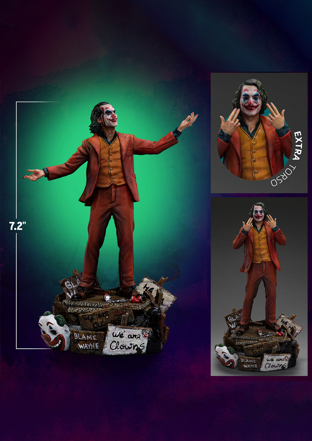 IRON STUDIOS JOKER (ARTHUR FLECK) DELUXE 1/10 ART SCALE