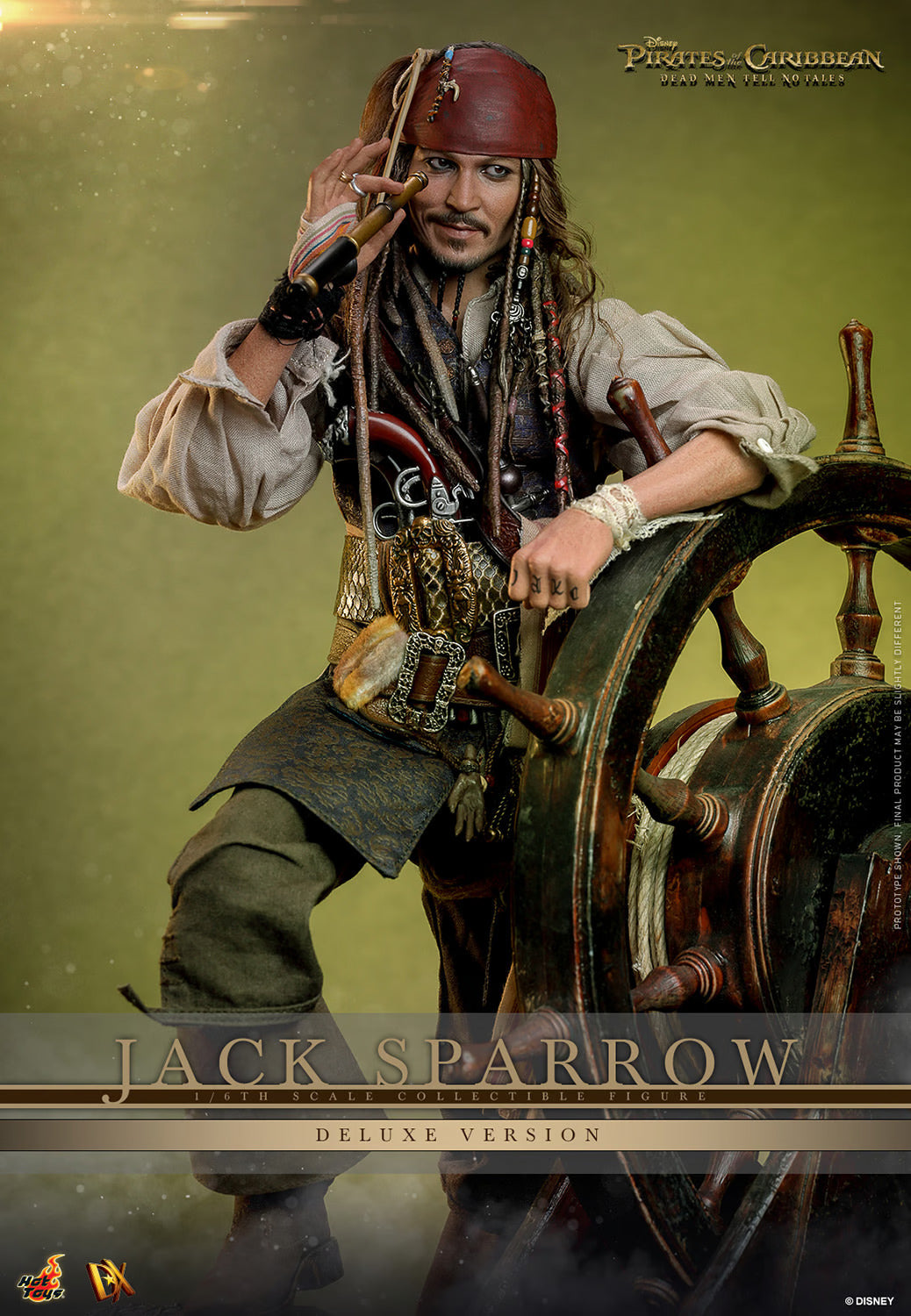 HOT TOYS PIRATES OF THE CARRIBEAN JACK SPARROW ARTISAN EDITION (DELUXE VERSION) DX39AE