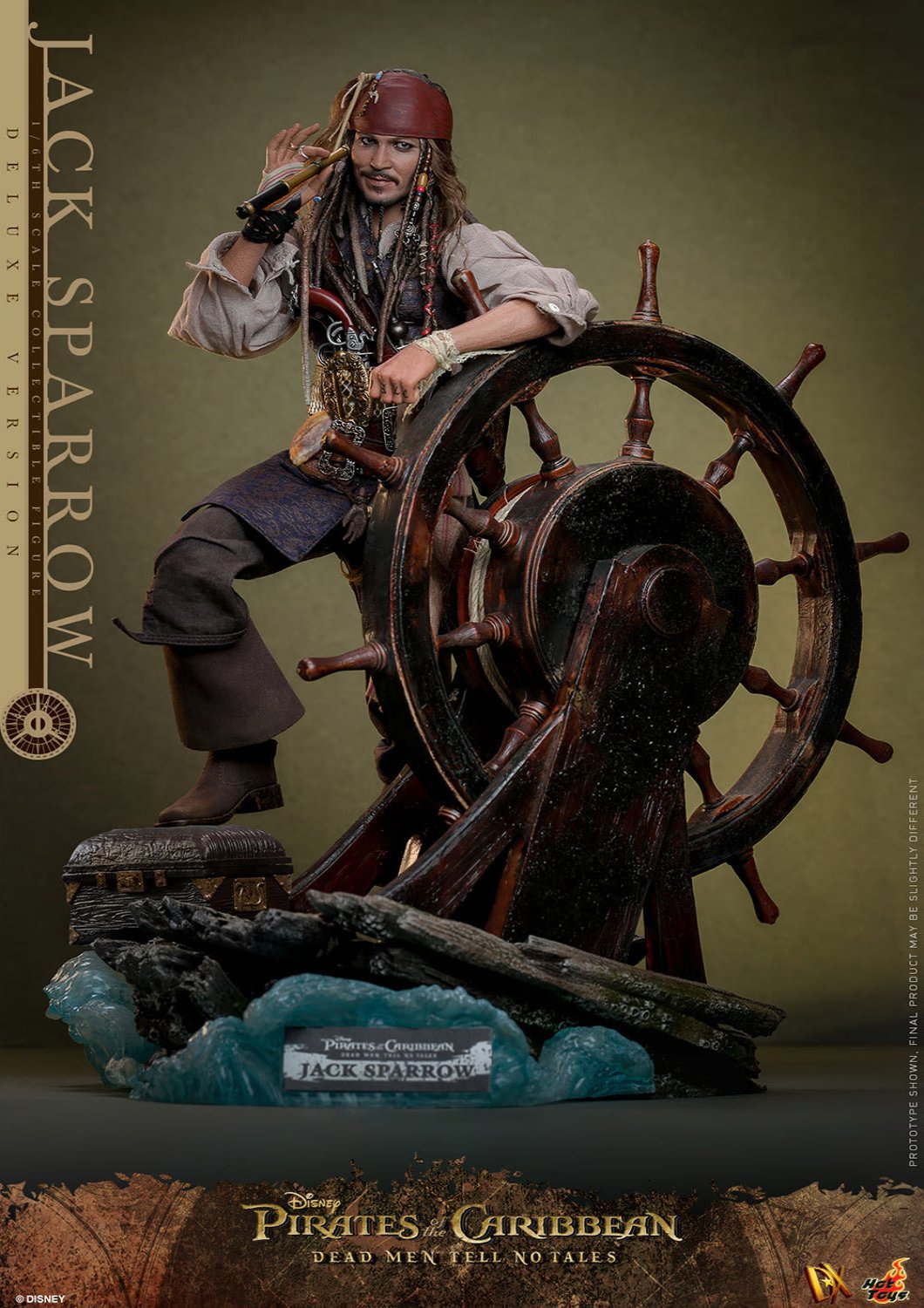 HOT TOYS PIRATES OF THE CARRIBEAN JACK SPARROW ARTISAN EDITION (DELUXE VERSION) DX39AE