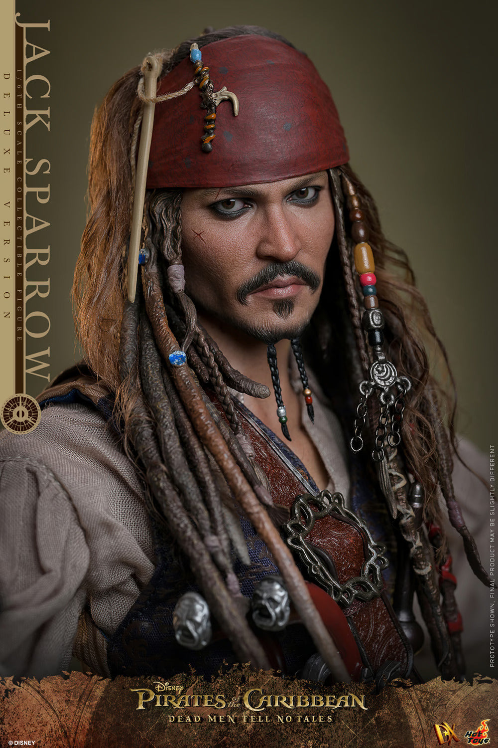 HOT TOYS PIRATES OF THE CARRIBEAN JACK SPARROW ARTISAN EDITION (DELUXE VERSION) DX39AE