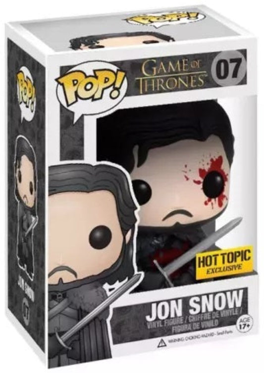 FUNKO POP! GAME OF THRONES JON SNOW HOT TOPIC EXCLUSIVE #07 - Anotoys Collectibles