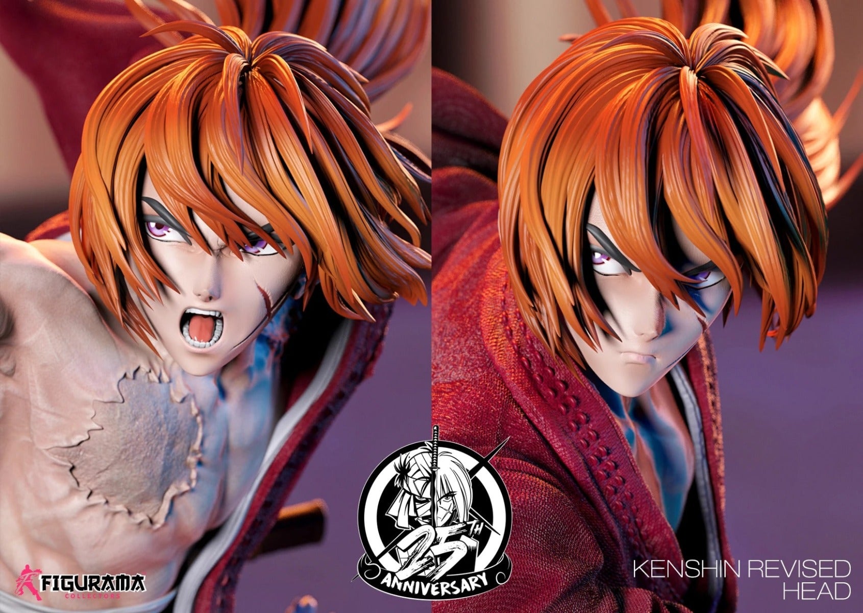 FIGURAMA KENSHIN VS SHISHIO 25TH ANNIVERSARY EDITION 1/6 SCALE - Anotoys Collectibles