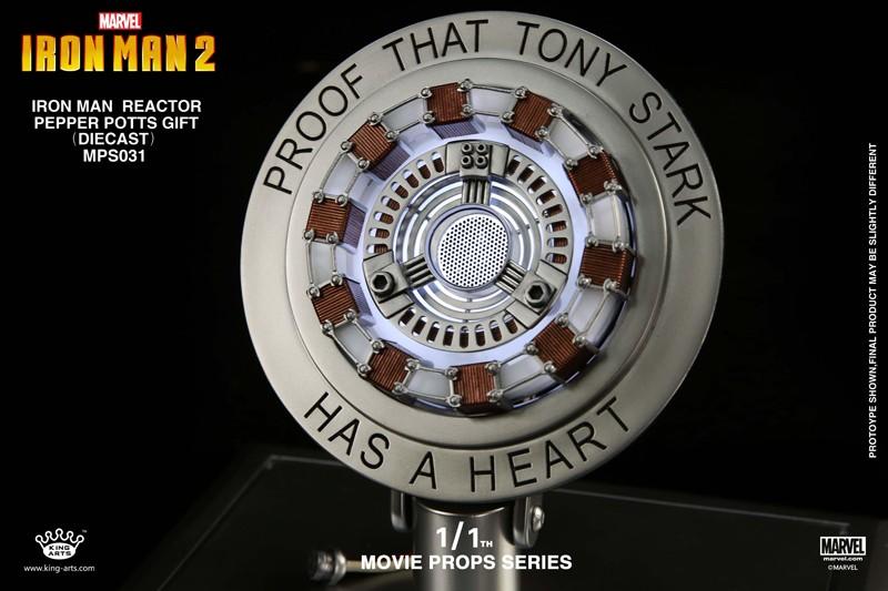 KING ARTS IRONMAN 2 ARC REACTOR PEPPER POTTS GIFT 1/1 MPS031 - Anotoys Collectibles