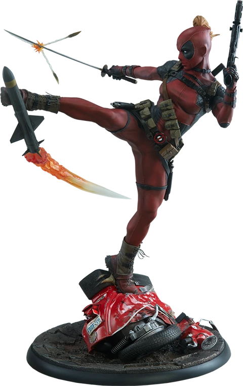 SIDESHOW LADY DEADPOOL PREMIUM FORMAT - 300546 - Anotoys Collectibles