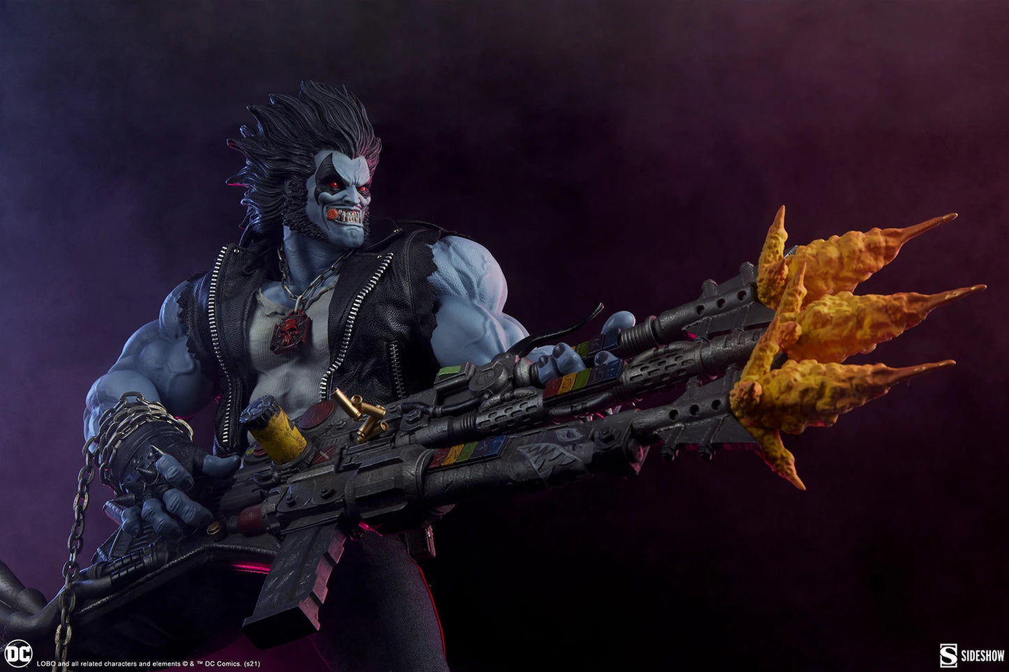 SIDESHOW DC COMICS LOBO MAQUETTE 1/4 300682 - Anotoys Collectibles