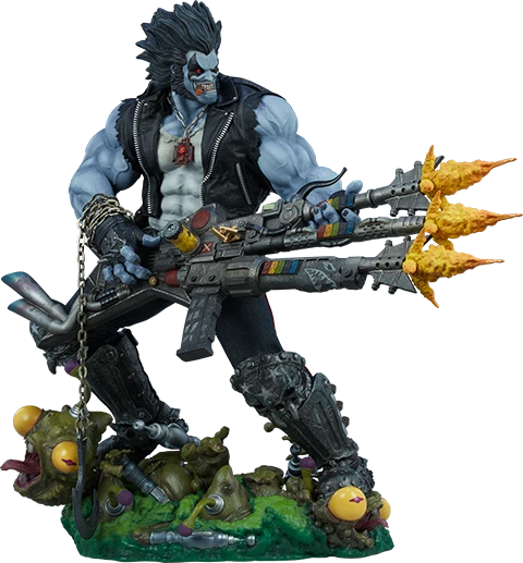 SIDESHOW DC COMICS LOBO MAQUETTE 1/4 300682 - Anotoys Collectibles