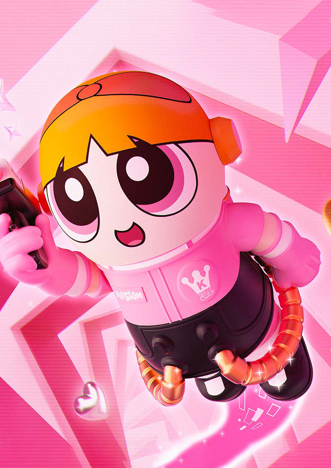 POP MART MEGA SPACE MOLLY 400%+100% Powerpuff Girl